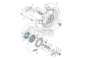 TDM 900 drawing REAR WHEEL