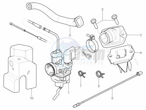 Typhoon 50 2T E2 (EMEA) drawing Carburettor, assembly - Union pipe