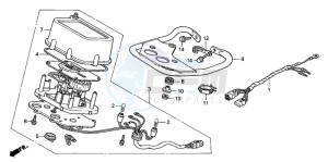 TRX250TE FOURTRAX RECON ES drawing METER (TRX250TM2-A/CM) (TRX250TE2-A/CM)