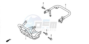 TRX300EX FOURTRAX 300 EX drawing CARRY PIPE