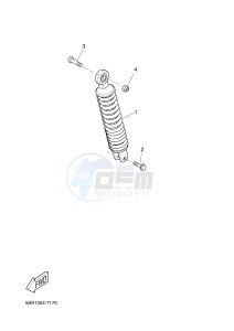 NS50 AEROX R (1PH5 1PH5 1PH5 1PH5 1PH5) drawing REAR SUSPENSION