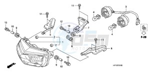 TRX450ERC drawing HEADLIGHT