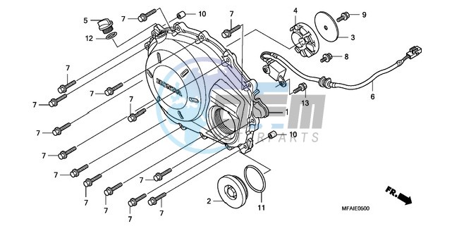 RIGHT CRANKCASE COVER