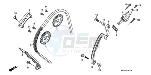 CB600FA39 Australia - (U) drawing CAM CHAIN/TENSIONER