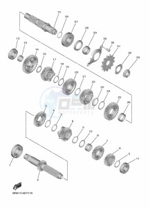 YZ450F (B2WH) drawing TRANSMISSION