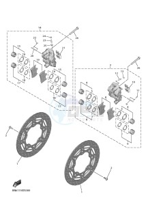 YZF600 R6 (BN6C) drawing FRONT BRAKE CALIPER