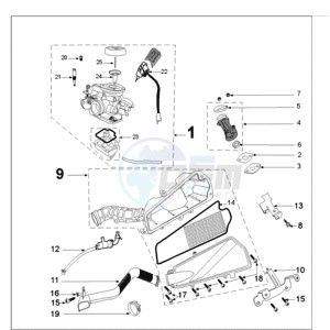 FIGHT 3 N 4T drawing CARBURETTOR