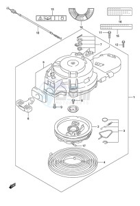 DF 9.9 drawing Recoil Starter