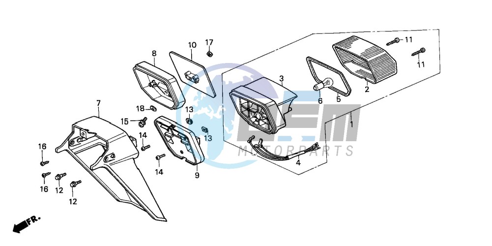 TAILLIGHT/REAR FENDER (H)