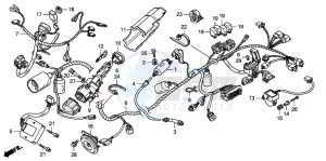 FES150A 125 S-WING drawing WIRE HARNESS (FES1253-5)(FES1503-5)