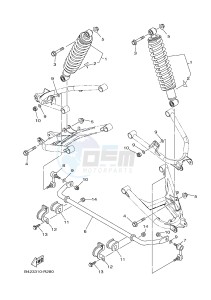 YXM700E YXM70VPXH VIKING EPS (B42F) drawing REAR SUSPENSION