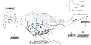 VTR1000SP VTR1000SP-1 drawing MARK/STRIPE (VTR1000SPY/1 -E/ED/F/U)