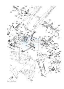 MTN1000 MTN-1000 MT-10 (B671) drawing STAND & FOOTREST