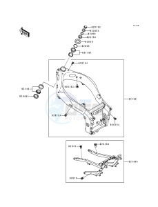 ZX 750 K [NINJA ZX-7R] (K1-K2) [NINJA ZX-7R] drawing FRAME