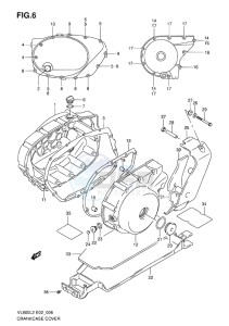 VL800 INTRUDER EU drawing CRANKCASE COVER