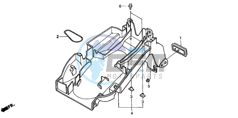 REAR FENDER (CB600F2/F22)