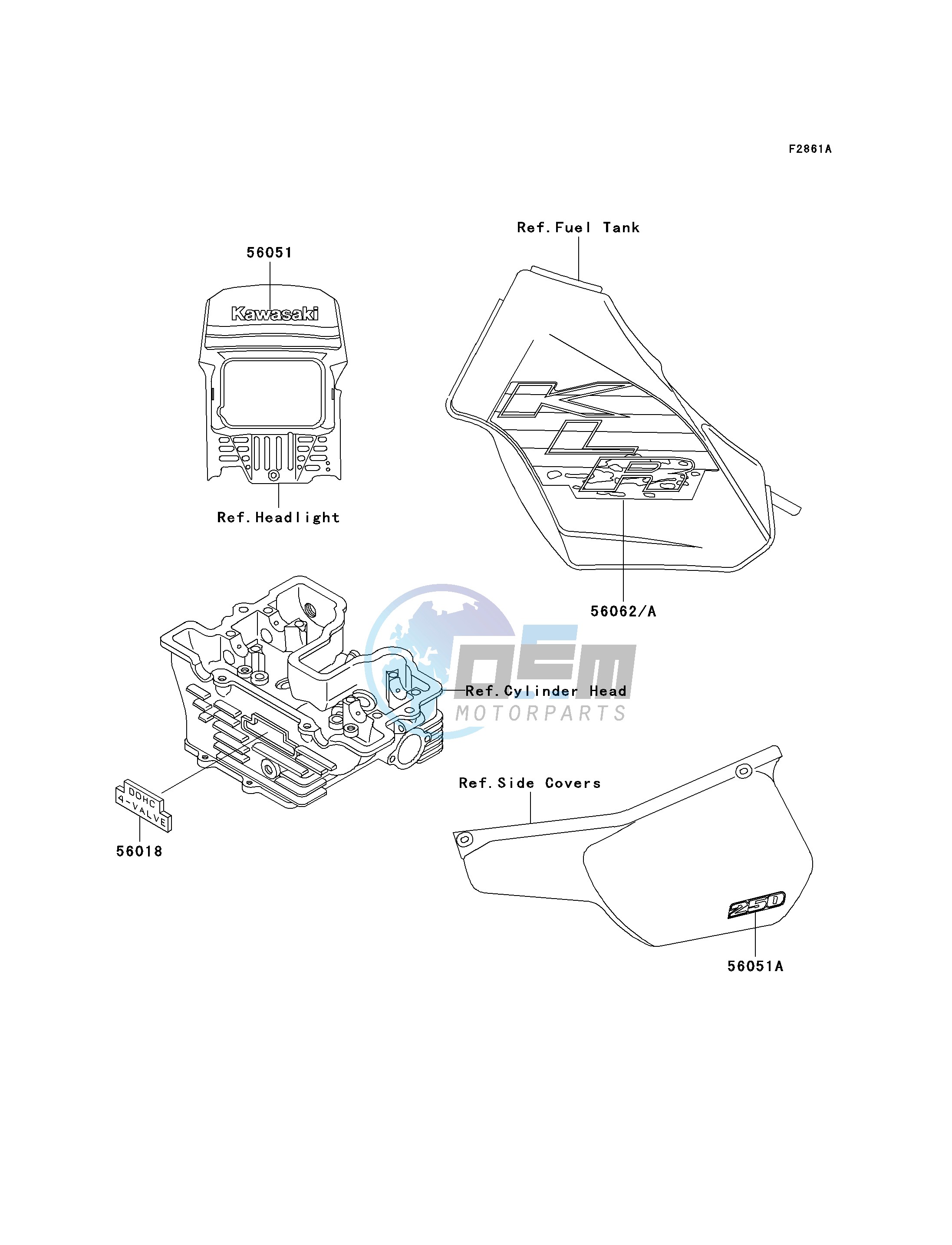 DECALS-- KL250-D16- -