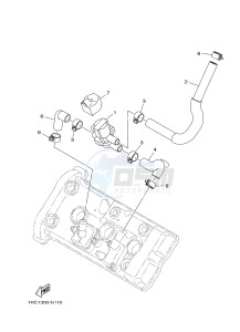 MT09 900 (1RCC) drawing AIR INDUCTION SYSTEM