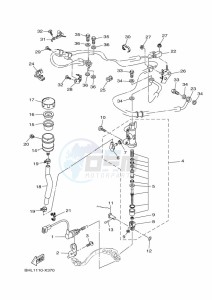 XTZ690 TENERE 700 (BMB8) drawing REAR MASTER CYLINDER