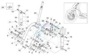 Mojito custom 50 2t (eng. aprilia) drawing Front shock absorber