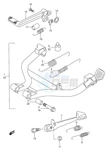 GSF600 (E2) Bandit drawing STAND (MODEL S T V)