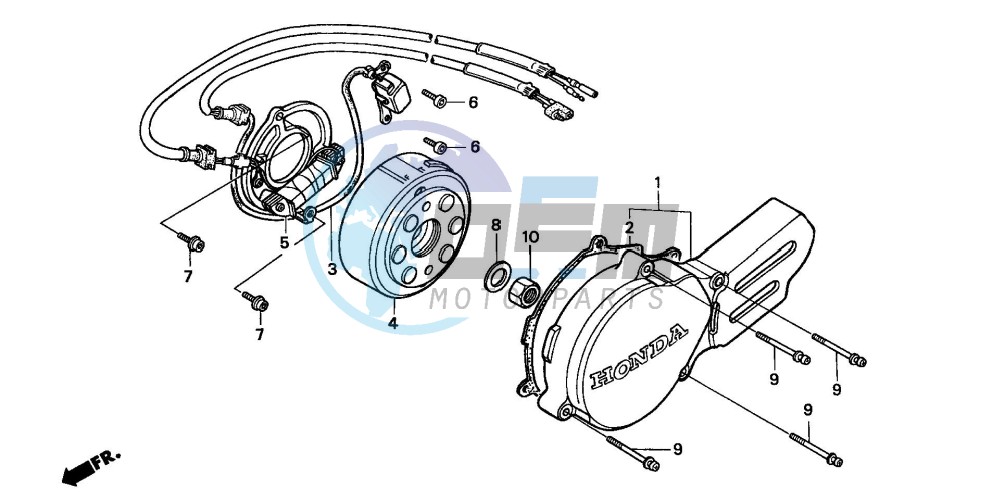 LEFT CRANKCASE COVER/ GENERATOR