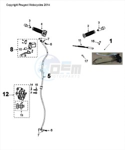 DJANGO 50 4T ALLURE drawing BRAKING SYSTEM