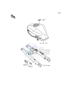 NINJA_250SL_ABS BX250BFSA XX (EU ME A(FRICA) drawing Labels