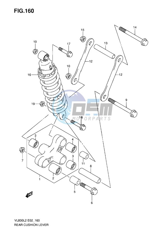 REAR CUSHION LEVER