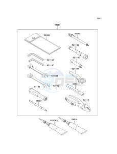 KRF 750 F [TERYX 750 4X4 NRA OUTDOORS] (F8F) C9FA drawing OWNERS TOOLS