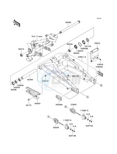 EX 650 C [NINJA 650R] (C9F) C9F drawing SWINGARM