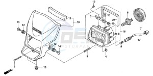 FMX650 FMX650 drawing HEADLIGHT