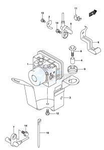 GSX-250RA drawing HYDRAULIC UNIT