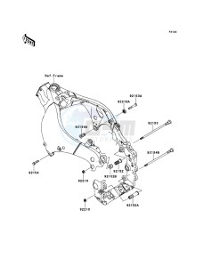 NINJA_ZX-10R ZX1000JDF FR XX (EU ME A(FRICA) drawing Engine Mount