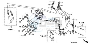 XL1000VA9 France - (F / ABS CMF) drawing ABS UNIT (REAR)