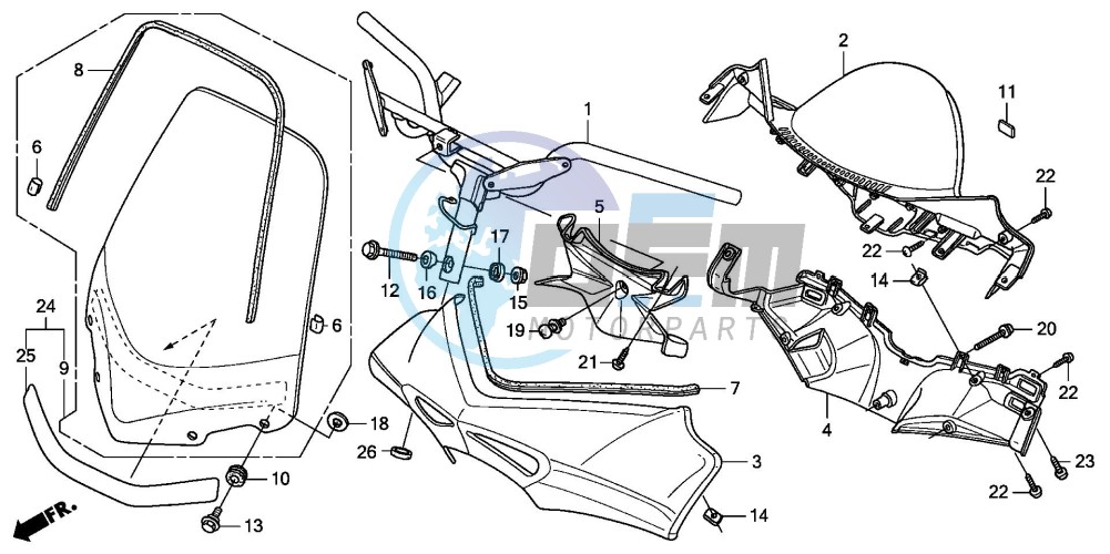 HANDLE PIPE/HANDLE COVER (FES1253-5)(FES1503-5)