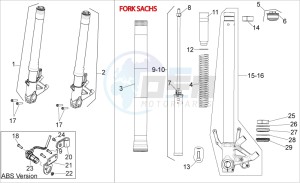 Shiver 750 (AA, JP, K, MAL, T, TW) drawing Front fork III