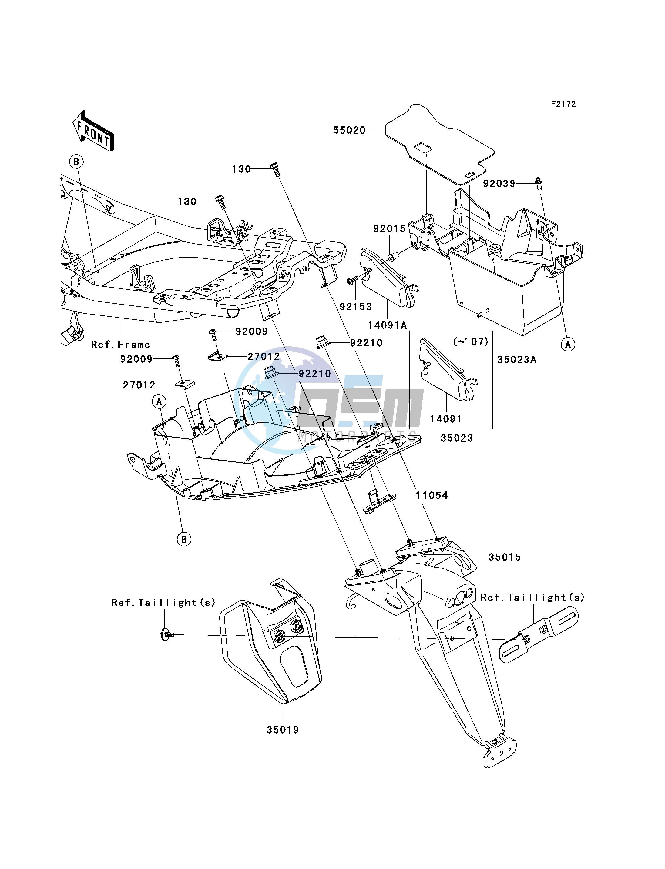 REAR FENDER-- S- -