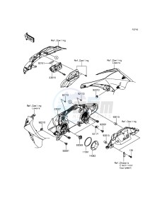 NINJA ZX-10R ABS ZX1000KFF FR XX (EU ME A(FRICA) drawing Headlight(s)