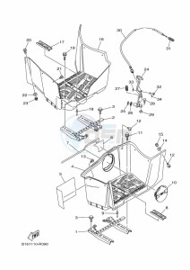 YFM700FWBD YFM70KPXK (B5K3) drawing STAND & FOOTREST