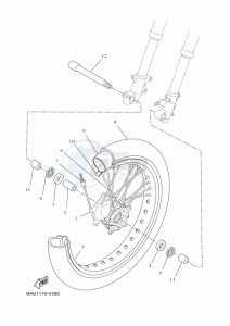 XTZ690 XTZ7N (BHL1) drawing FRONT WHEEL