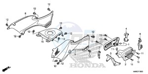 TRX250TEE FOURTRAX RECON ES Europe Direct - (ED) drawing BODY COVER