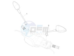 SPRINT 150 4T 3V IGET ABS-NOABS E2-E3-E4 (APAC) drawing Driving mirror/s