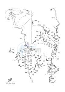 XV1900A MIDNIGHT STAR (1CR5) drawing FUEL TANK 2