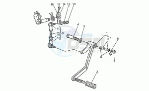 850 T5 Polizia - CC - PA - NC Polizia/CC/PA/NC drawing Complete gearchange lever