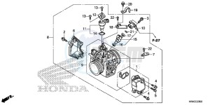 TRX500FE2G TRX500 Europe Direct - (ED) drawing THROTTLE BODY