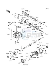 KFX700 KSV700-A2 EU drawing Drive Shaft-Rear