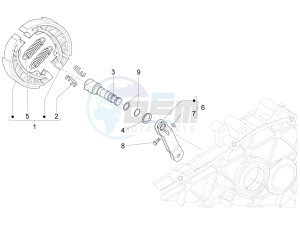 SPRINT 50 4T 3V E4-2020 (NAFTA) drawing Rear brake - Brake jaw