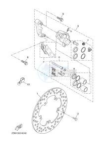 YPR125RA XMAX 125 ABS EVOLIS 125 ABS (2DM4) drawing FRONT BRAKE CALIPER