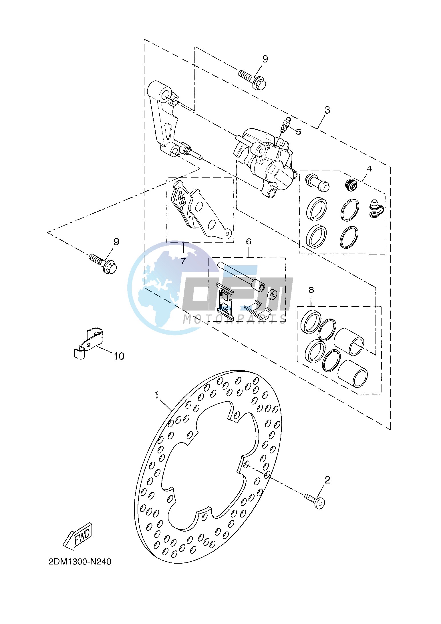 FRONT BRAKE CALIPER